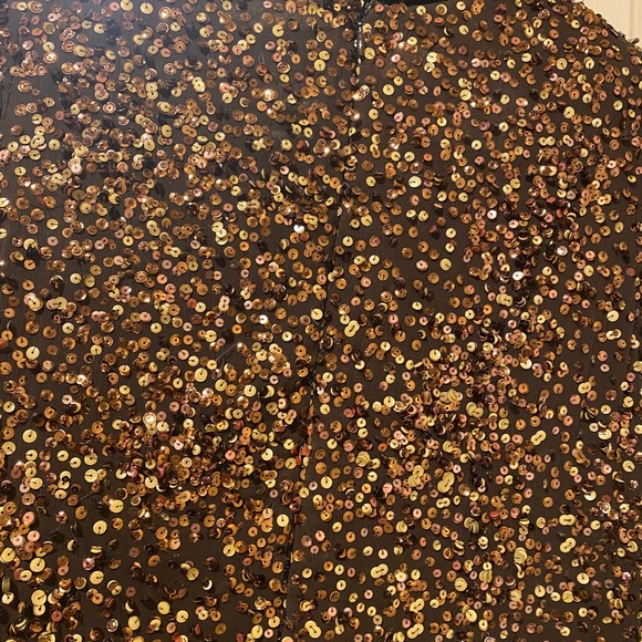 BADGLEY MISHKA COUTURE sequined GOWN - Picture 6 of 7